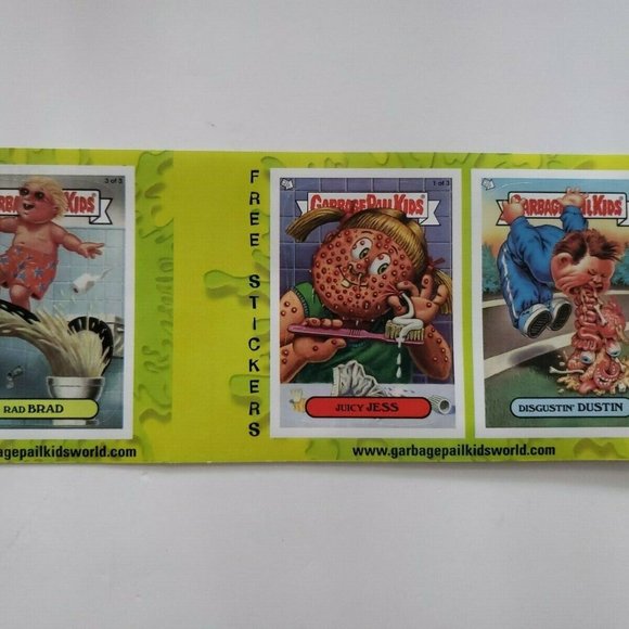Topps Other - Garbage Pail Kids ANS 1 Promo Sheet Stickers RARE!